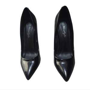 Herstyle Womens Black Patent Leather Pumps Size 8
